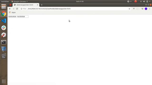 Cara Mudah membuat date range picker (javascript) смотреть онлайн