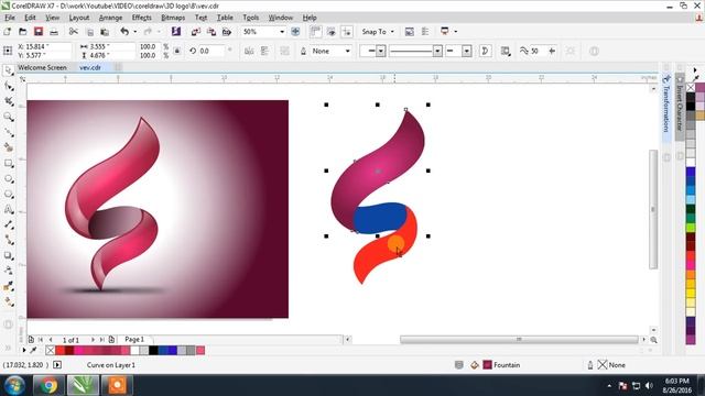 Logo Design 3D In Coreldraw Tutorial {hindi} смотреть онлайн