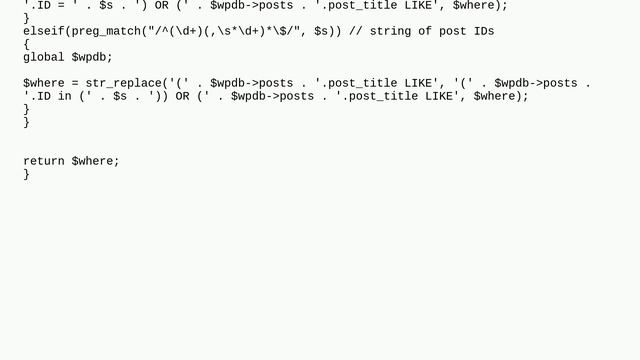Wordpress: search posts by POST ID смотреть онлайн