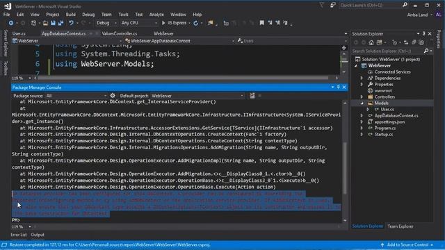 Разработка SPA приложения - настройка ORM Entity Framework Core 2.0 ч.1 (ASP.NET Core Web API) смотреть онлайн