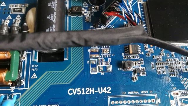 Leben LE-LED39R282T2 тёмный экран, нет подсветки, CV512H-U42 уменьшить ток. смотреть онлайн