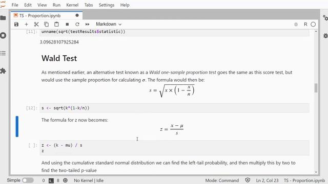 R - One-Sample Proportion Test смотреть онлайн