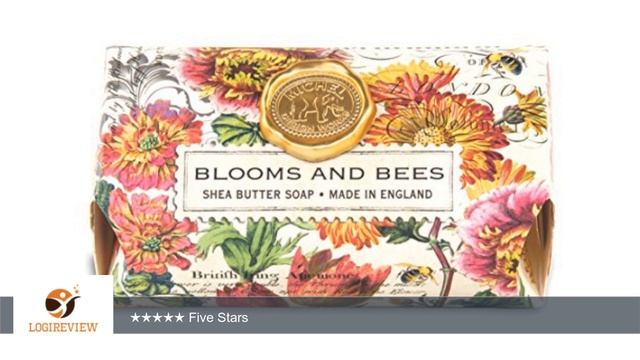 Michel Design Works Oversized Triple Milled Bath Soap Bar, Large, Blooms and Bees, 8.7 Ounce | смотреть онлайн