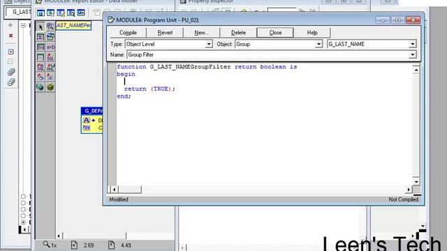 Oracle Reports 10g Tutorial in Bangla: Using Data Model Triggers смотреть онлайн
