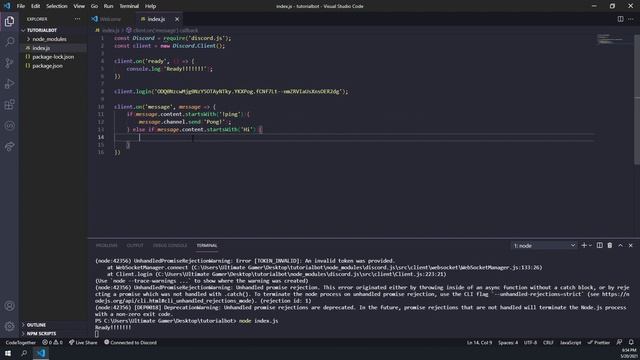 Discord.JS Bot Tutorial Part 2 | Basic Commands смотреть онлайн