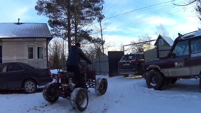 Квадроцикл с двигателем "ОКА" ВАЗ1111 смотреть онлайн