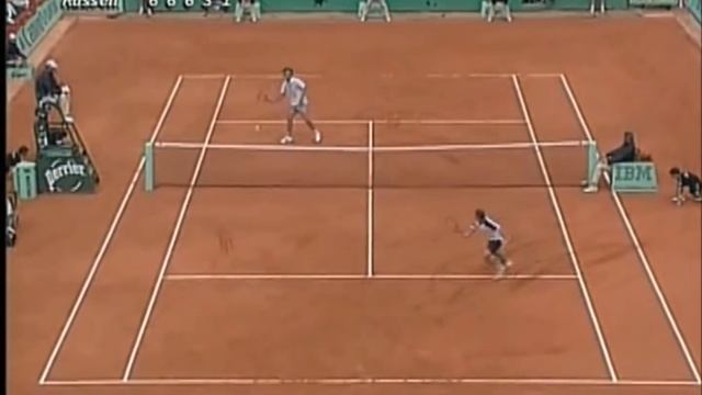 match point Guga X Russel, oitavas de final Roland Garros, 2001 смотреть онлайн