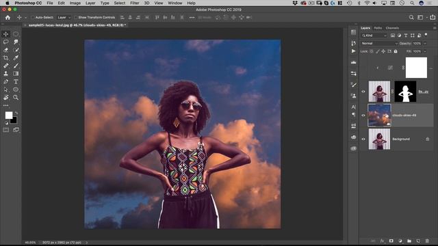 How to Replace and Color Match a Background in Photoshop смотреть онлайн
