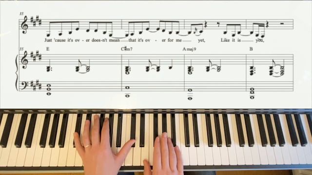 Piano Playalong JUST CAUSE I LOVE YOU by Avery Anna with sheet music, chords & vocal line смотреть онлайн