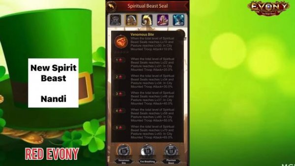 New Mysterious Spirit Beast in St. Patrick's Day Event