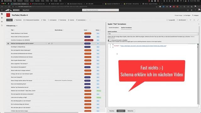 Wie formatiert man MS Lists Ansichten? JSON Grundlagen ganz einfach смотреть онлайн