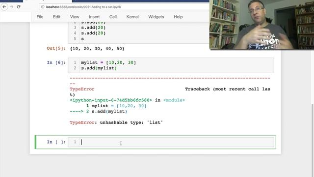 Python standard library: Creating and adding to sets смотреть онлайн