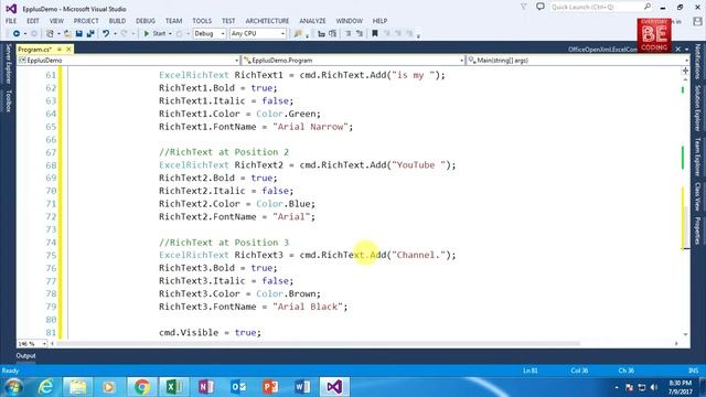 How to Add & Remove Multi Style & Multiple Rich Text in Excel Comment EPPlus C# [Hindi] PART-11(C) смотреть онлайн