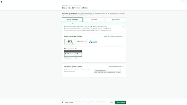 MongoDB Atlas serverless instances preview | Demo смотреть онлайн