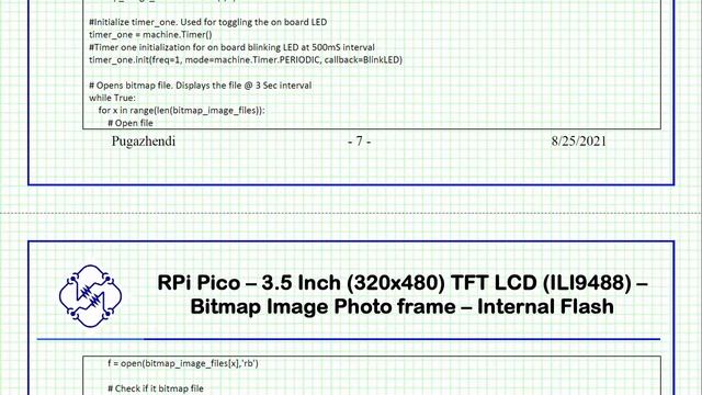 RPi Pico – 3.5 Inch (320x480) TFT LCD (ILI9488) – Bitmap Image Photo frame – Internal Flash смотреть онлайн