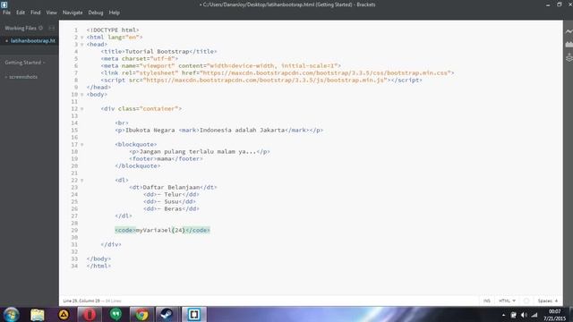 BOOTSTRAP Tutorial Bahasa Indonesia - [3] Text Styling смотреть онлайн