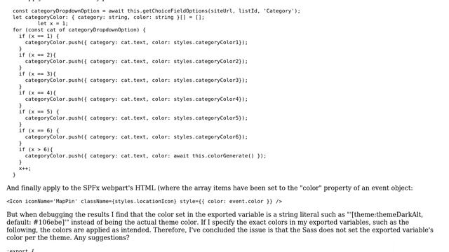 Sharepoint: Use SharePoint Theme colors in SASS exported variables смотреть онлайн