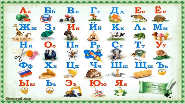 Учим буквы русского алфавита. Азбука в загадках смотреть онлайн