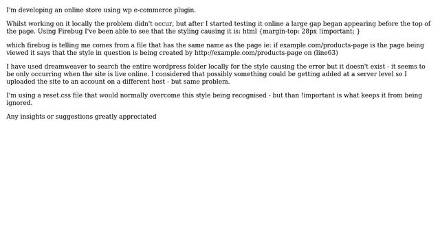 Wordpress: style being attatched to ＜html＞ tag from outside of style sheets (2 Solutions!!) смотреть онлайн