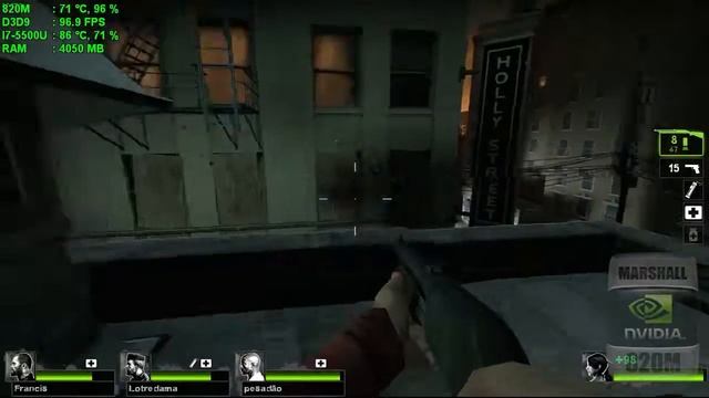 LEFT 4 DEAD 2 GAMEPLAY GEFORCE 820M 2GB смотреть онлайн