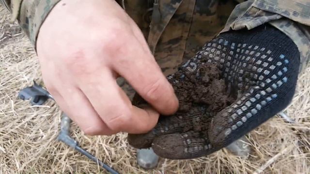 Поиск монет в Калужской области. Классные фундаменты для шурфа. смотреть онлайн