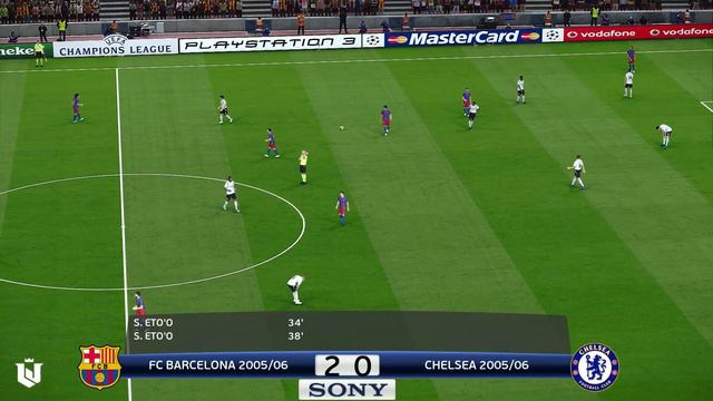 FC Barcelona vs Chelsea ● Champions League 2006 ● Pes 2021 смотреть онлайн