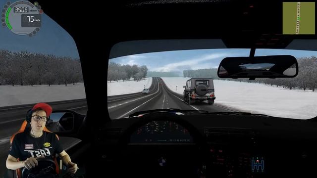 НАВАЛИВАЕМ БОКОМ НА BMW M3 - ЗИМНИЙ ДРИФТ В City Car Driving смотреть онлайн