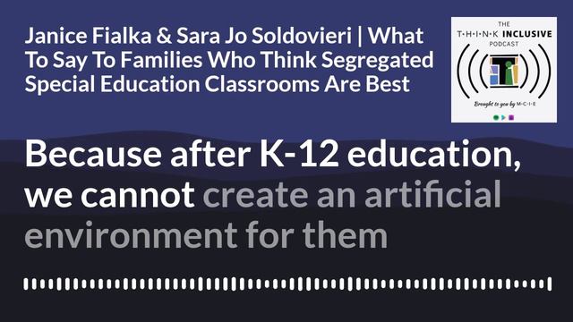 When Families Want Segregated Special Education Classrooms | Janice Fialka & Sara Jo Soldovieri смотреть онлайн