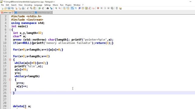 Improving my primes program смотреть онлайн