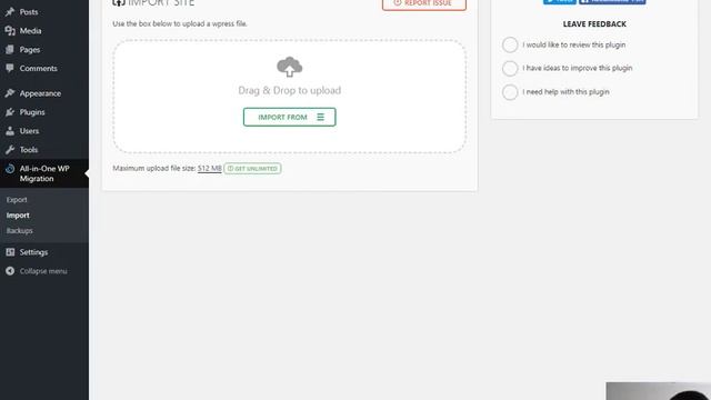 Перенос Wordpress сайта на другой домен или хостинг. Урок по All-in-One WP Migration смотреть онлайн