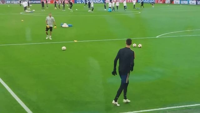ЧМ 2018. Франция Бельгия. Разминка Куртуа. смотреть онлайн
