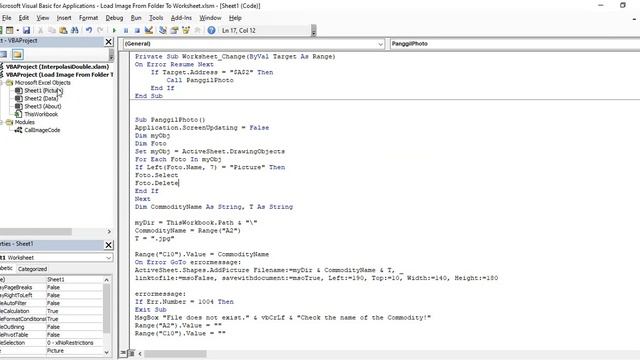 Insert / Load Image From Folder To Worksheet With VBA Excel, Fully Automatic смотреть онлайн