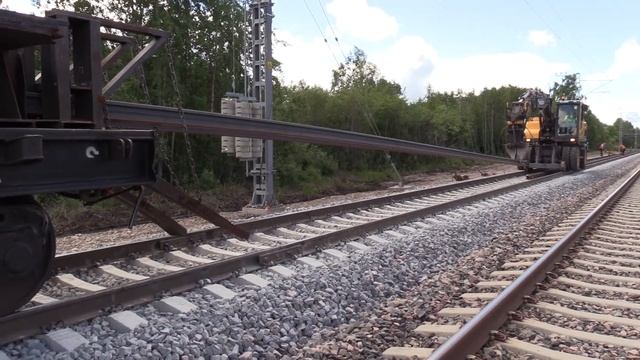 Капитальный ремонт железной дороги - все процессы / Railway track complete repair - all processes смотреть онлайн