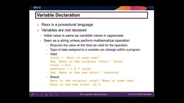 z/VM Education: Rexx Coding Techniques - Part 1 смотреть онлайн