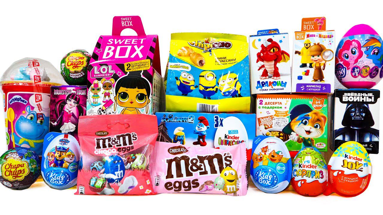 БОЛЬШОЙ Микс 20 СЮРПРИЗОВ Три Кота МИНЬОНЫ 44 Котенка ЛОЛ маша и Медведь СМУРФИКИ Пони M&M's смотреть онлайн