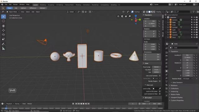 3D Modelling and Animation Blender 2.8 - Beginner Tutorial Part 4 of 1 -Selecting Objects смотреть онлайн