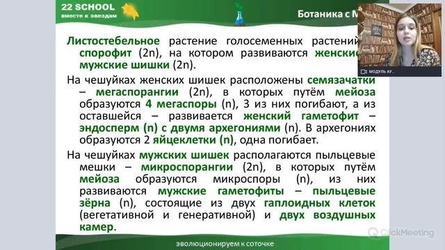 РАЗМНОЖЕНИЕ ГОЛОСЕМЕННЫХ. Жизненные циклы растений // Биология ЕГЭ 2021 смотреть онлайн
