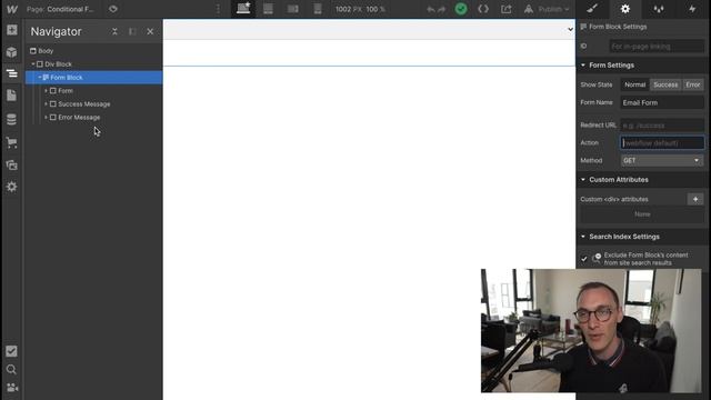 Conditional Form Fields (No Plug-ins): Webflow Forms Masterclass смотреть онлайн