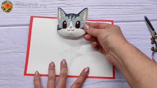 Как сделать открытку на 14 февраля или День рождения своими руками | Valentine's Day card DIY смотреть онлайн