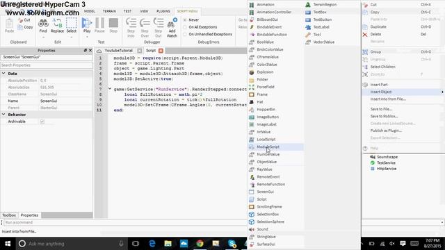Roblox: GUI - How to make a 3D Spinning Object in a Frame - Kinq Studio смотреть онлайн