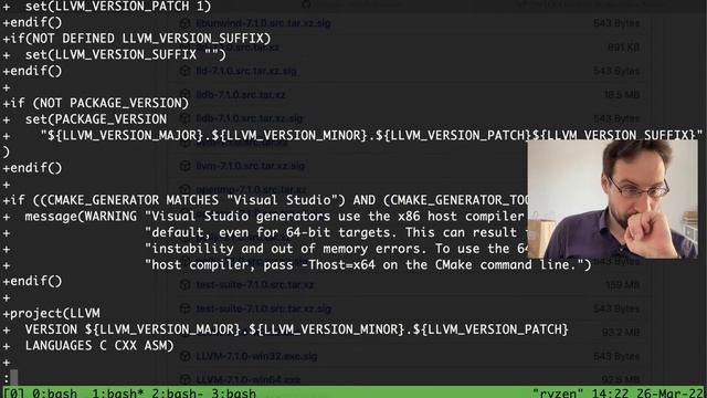 LIVE: Fixing LLVM / Clang 14.0 to cross compile again! смотреть онлайн