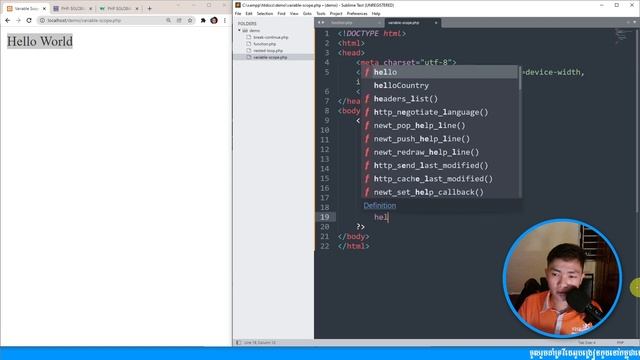 Variable Scope in PHP | MengSreang Channel смотреть онлайн