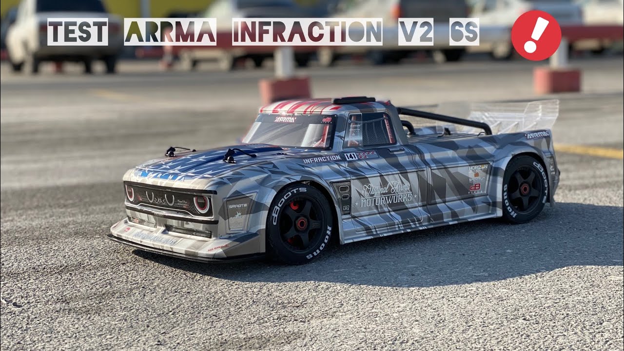 Arrma Infraction V2 test 6S speed test - наверно ЭТО ЛЮБОВЬ!) | poritor rc смотреть онлайн