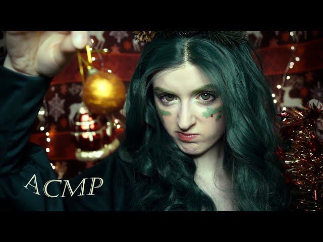 АСМР Сердитая ёлочка нарядит тебя к Новому году | Ролевая игра | ASMR Roleplay Christmas Tree смотреть онлайн