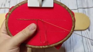 Контурный шов / шов в раскол / стебельчатый шов / вышивка для начинающих