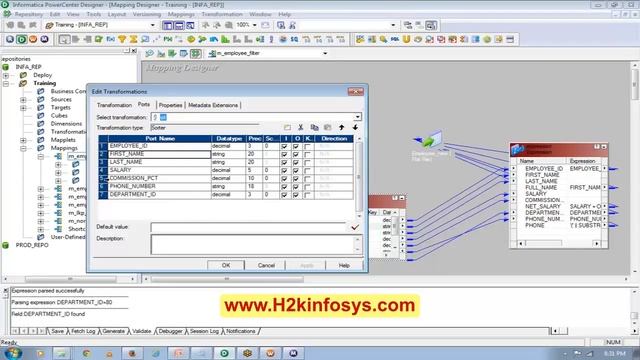Informatica Tutorial for Beginners | How to Copy a Mapping in informatica Tutorial 3 | H2k Infosys смотреть онлайн