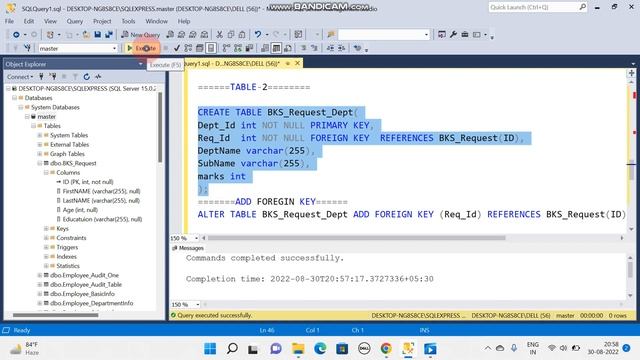 Create Table in SQL with PRIMARY KEY and FOREIGN KEY | PRIMARY KEY | FOREIGN KEY смотреть онлайн