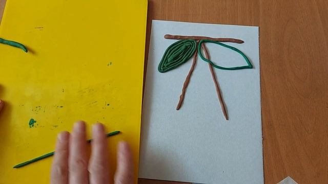 Лепка для детей 4-6 лет. Вишенка в технике "верёвочка". смотреть онлайн