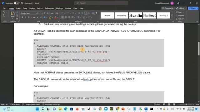 RMAN command to Backup Oracle database and recovery | Oracle DBA Tutorial смотреть онлайн