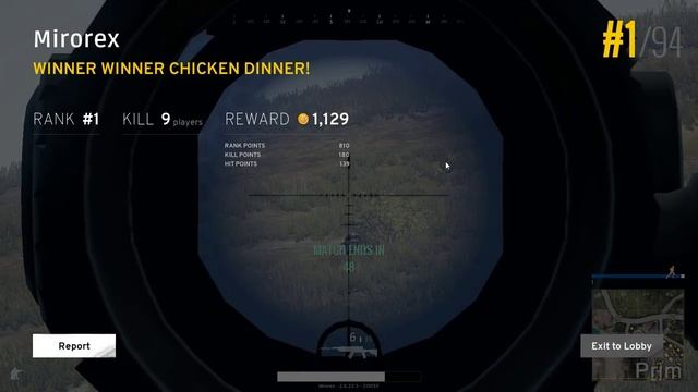 PLAYERUNKNOWN'S BATTLEGROUNDS | 9 Kill Chicken Dinner смотреть онлайн